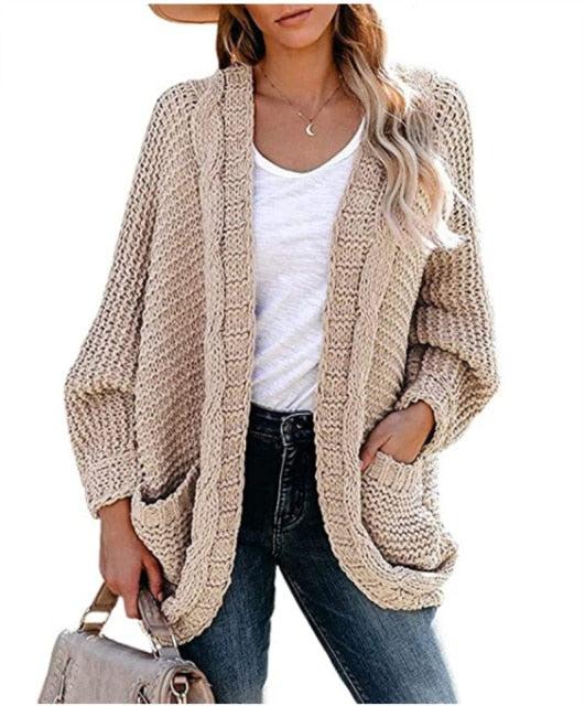 'Delphine' Oversized Loose Knitted Cardigan (8 Colours)